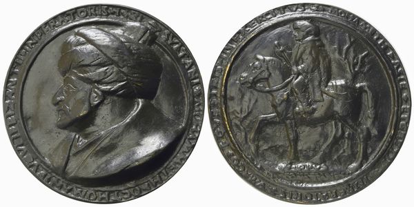Medaglia Maometto II  - Asta Placchette e medaglie dal XIV al XIX secolo - Associazione Nazionale - Case d'Asta italiane