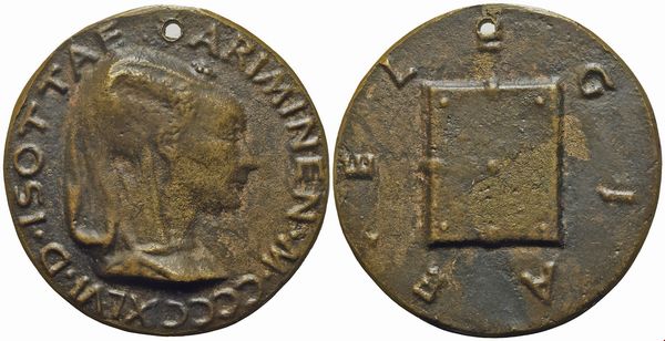 Isotta Degli Atti (Rimini 1456-1469)  - Asta Placchette e medaglie dal XIV al XIX secolo - Associazione Nazionale - Case d'Asta italiane