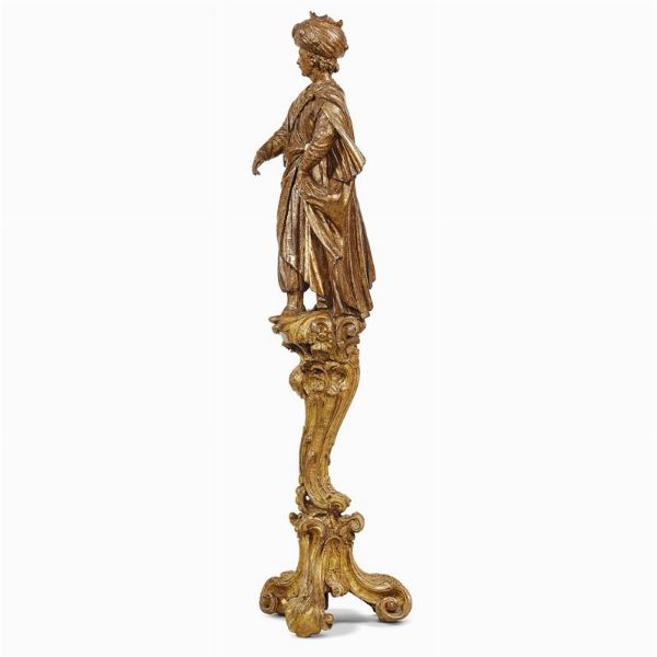 FIGURA DI TURCO, VENEZIA, SECOLO XVIII  - Asta MOBILI E OGGETTI D'ARTE DA COLLEZIONI PRIVATE - Associazione Nazionale - Case d'Asta italiane