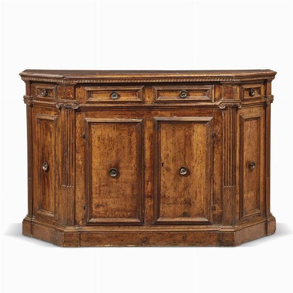 CREDENZA, TOSCANA, METÀ SECOLO XVI  - Asta MOBILI E OGGETTI D'ARTE DA COLLEZIONI PRIVATE - Associazione Nazionale - Case d'Asta italiane