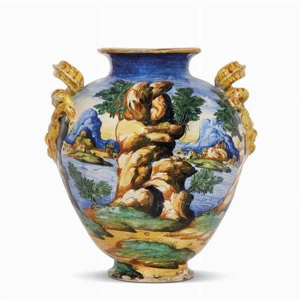 ORCIOLO, URBINO, BOTTEGA DI ORAZIO FONTANA, 1565 CIRCA  - Asta IMPORTANTI MAIOLICHE DAL RINASCIMENTO AL SETTECENTO - Associazione Nazionale - Case d'Asta italiane