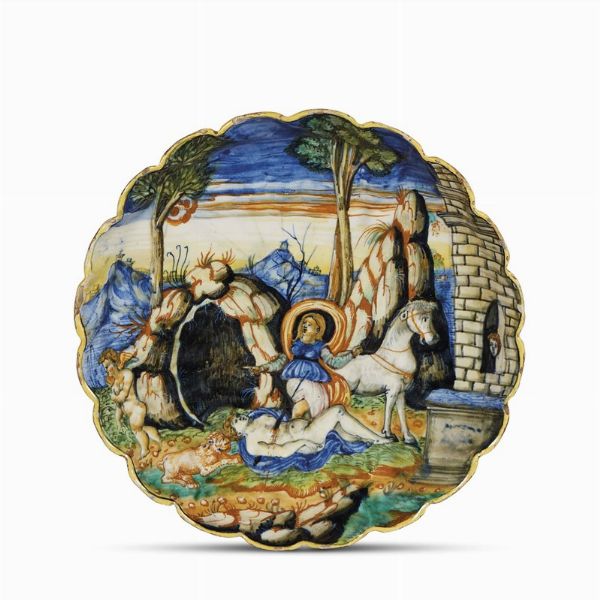 CRESPINA, CASTELDURANTE, BOTTEGA DI LUDOVICO E ANGELO PICCHI, 1550-1560 CIRCA  - Asta IMPORTANTI MAIOLICHE DAL RINASCIMENTO AL SETTECENTO - Associazione Nazionale - Case d'Asta italiane