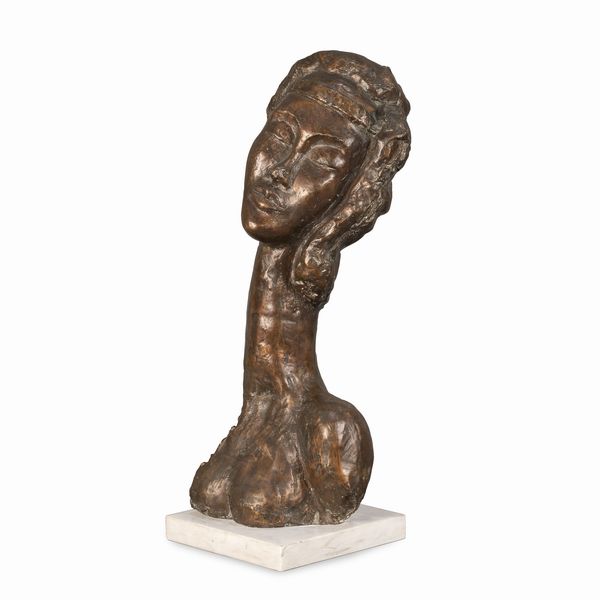 Scultura in bronzo brunito  - Asta Asta a Tempo Web Only - Associazione Nazionale - Case d'Asta italiane