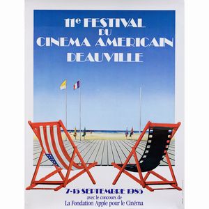 Locandine del festival del cinema americano di Deauville (5)  - Asta Asta a Tempo Web Only - Associazione Nazionale - Case d'Asta italiane