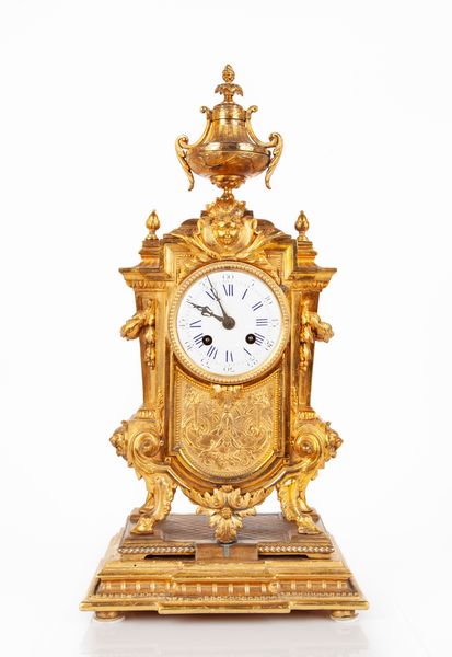 Orologio da tavolo in bronzo dorato d'epoca Napoleone III  - Asta Antiquariato - Mobili, Sculture e Oggetti d'Arte - Associazione Nazionale - Case d'Asta italiane