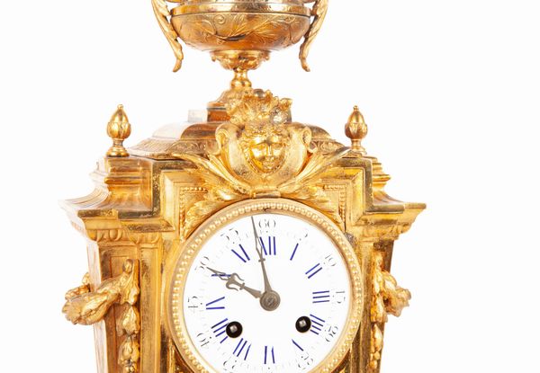 Orologio da tavolo in bronzo dorato d'epoca Napoleone III  - Asta Antiquariato - Mobili, Sculture e Oggetti d'Arte - Associazione Nazionale - Case d'Asta italiane