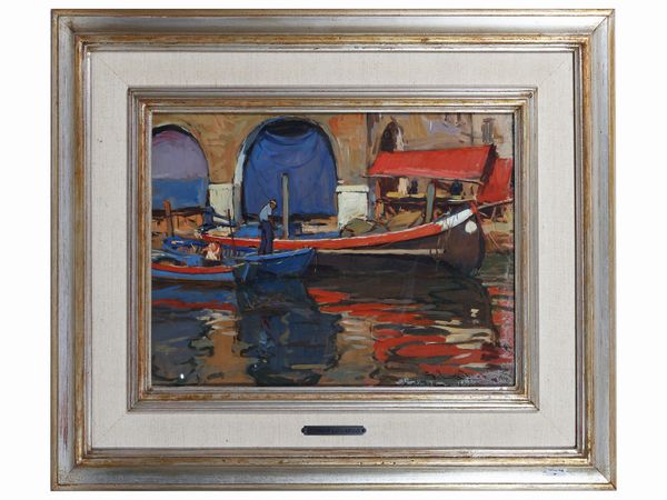 Giorgio Luxardo : Riflessi Chioggia 1979  - Asta Arte Moderna e Contemporanea - Associazione Nazionale - Case d'Asta italiane