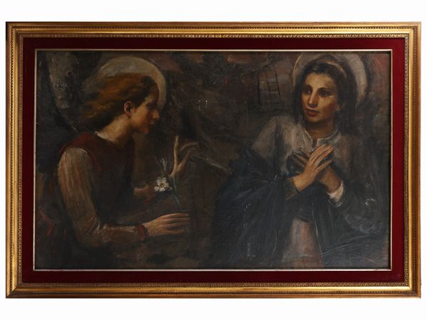 Ermanno Toschi : Annunciazione 1936  - Asta Arte Moderna e Contemporanea - Associazione Nazionale - Case d'Asta italiane