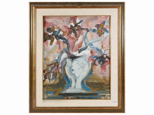 Silvio Loffredo : Vaso di fiori  - Asta Arte Moderna e Contemporanea - Associazione Nazionale - Case d'Asta italiane