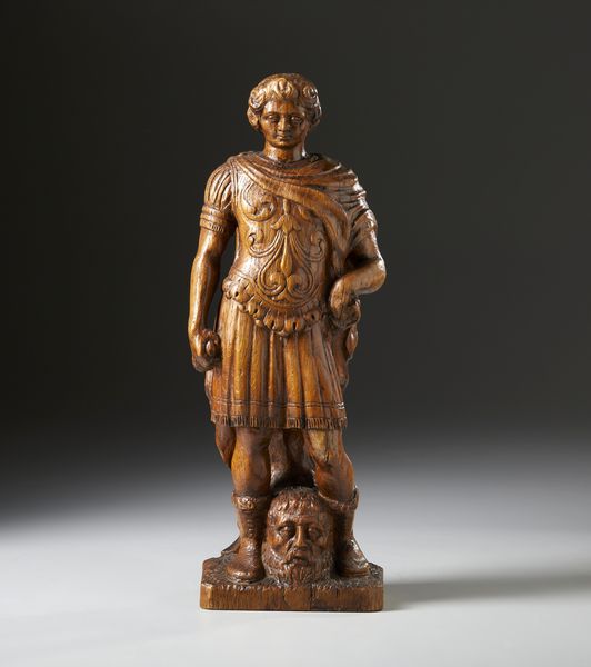 SCULTORE FIAMMINGO O DELLA FRANCIA SETTENTRIONALE, XVII SECOLO : Scultura in legno scolpito raffigurante David con la testa di Golia  - Asta Asta 423 | ARTE ANTICA E DEL XIX SECOLO Online - Associazione Nazionale - Case d'Asta italiane