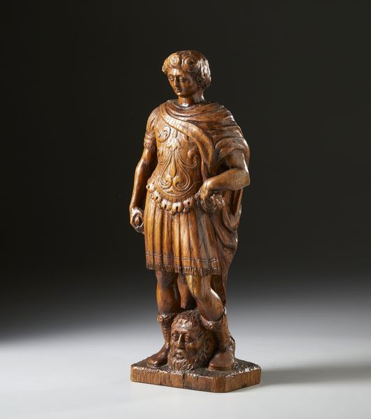 SCULTORE FIAMMINGO O DELLA FRANCIA SETTENTRIONALE, XVII SECOLO : Scultura in legno scolpito raffigurante David con la testa di Golia  - Asta Asta 423 | ARTE ANTICA E DEL XIX SECOLO Online - Associazione Nazionale - Case d'Asta italiane