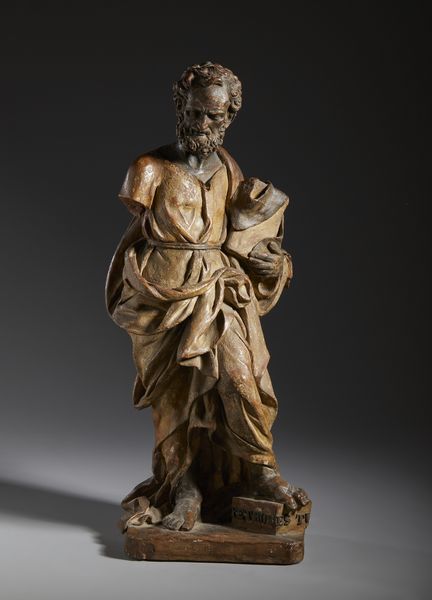 SCULTORE ITALIANO DEL XVII-XVIII SECOLO : San Pietro in terracotta patinata  - Asta Asta 423 | ARTE ANTICA E DEL XIX SECOLO Online - Associazione Nazionale - Case d'Asta italiane