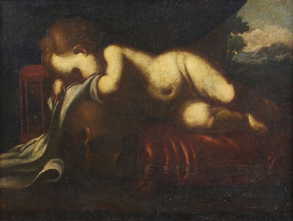 MIRADORI DETTO IL GENOVESINO LUIGI (1610 - 1654) : Scuola di. Vanitas  - Asta Asta 423 | ARTE ANTICA E DEL XIX SECOLO Online - Associazione Nazionale - Case d'Asta italiane