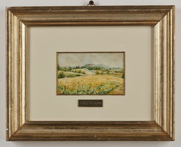 BELTRAME ACHILLE (1871 - 1945) : Campo di girasoli  - Asta Asta 423 | ARTE ANTICA E DEL XIX SECOLO Online - Associazione Nazionale - Case d'Asta italiane