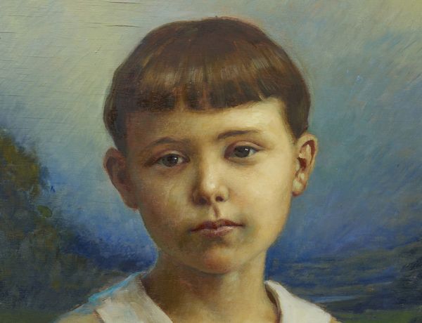 SACCAGGI CESARE (1868 - 1934) : Ritratto di bambino  - Asta Asta 423 | ARTE ANTICA E DEL XIX SECOLO Online - Associazione Nazionale - Case d'Asta italiane