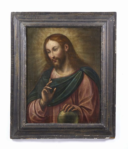 ARTISTA DEL XVII SECOLO : Salvator Mundi  - Asta Asta 423 | ARTE ANTICA E DEL XIX SECOLO Online - Associazione Nazionale - Case d'Asta italiane