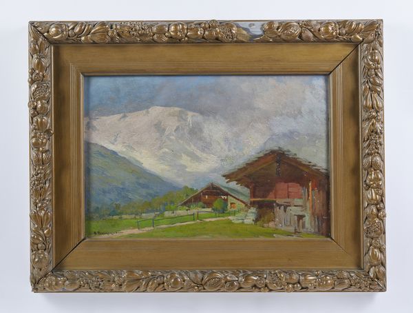 BORGOGNONI ROMEO (1875 - 1944) : Paesaggio di montagna  - Asta Asta 423 | ARTE ANTICA E DEL XIX SECOLO Online - Associazione Nazionale - Case d'Asta italiane