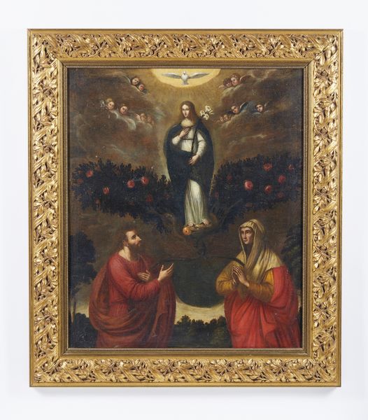 ARTISTA DEL XVII SECOLO : Immacolata concezione con i Santi Anna e Gioacchino  - Asta Asta 423 | ARTE ANTICA E DEL XIX SECOLO Online - Associazione Nazionale - Case d'Asta italiane