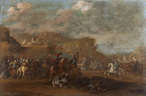 ARTISTA NAPOLETANO DEL XVII SECOLO : Scena di battaglia  - Asta Asta 423 | ARTE ANTICA E DEL XIX SECOLO Online - Associazione Nazionale - Case d'Asta italiane