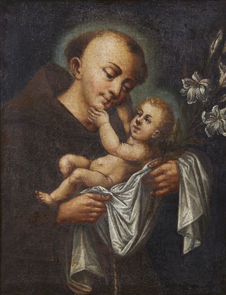 ARTISTA DEL XVII SECOLO : Sant'Antonio da Padova con bambino  - Asta Asta 423 | ARTE ANTICA E DEL XIX SECOLO Online - Associazione Nazionale - Case d'Asta italiane