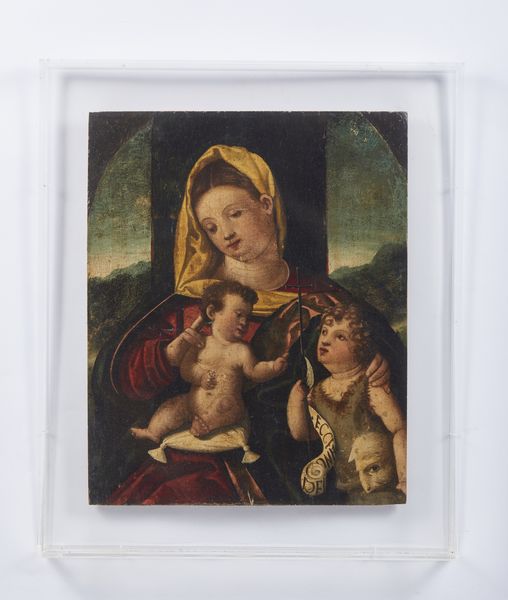 ARTISTA DEL XVII SECOLO : Madonna con Bambino e San Giovannino  - Asta Asta 423 | ARTE ANTICA E DEL XIX SECOLO Online - Associazione Nazionale - Case d'Asta italiane