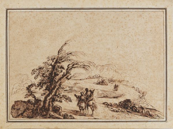 GIOVANNI FRANCESCO BARBIERI, IL GUERCINO (1591-1666) : Nello stile di. Paesaggio con viandanti  - Asta Asta 423 | ARTE ANTICA E DEL XIX SECOLO Online - Associazione Nazionale - Case d'Asta italiane