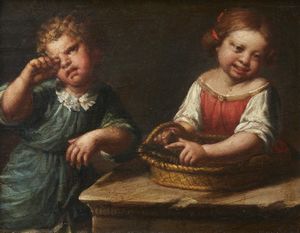 ANGUISSOLA SOFONISBA (1530 - 1625) : Ambito di. Bimbo morso da un gambero  - Asta Asta 423 | ARTE ANTICA E DEL XIX SECOLO Online - Associazione Nazionale - Case d'Asta italiane