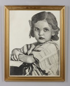 ARTISTA DEL XX SECOLO : Ritratto di bambina  - Asta Asta 423 | ARTE ANTICA E DEL XIX SECOLO Online - Associazione Nazionale - Case d'Asta italiane