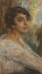 ROSSI LUIGI (1853 - 1923) - Ritratto di donna