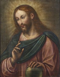 ARTISTA DEL XVII SECOLO - Salvator Mundi