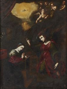 ARTISTA NAPOLETANO DEL XVII SECOLO - Annunciazione