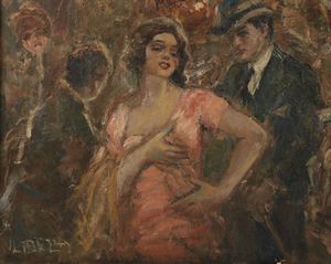 LABELLA VINCENZO (1872 - 1954) : Festa di Piedigrotta  - Asta Asta 423 | ARTE ANTICA E DEL XIX SECOLO Online - Associazione Nazionale - Case d'Asta italiane