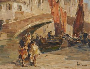 BROMBO ANGELO (1893 - 1962) - Sulla Riva