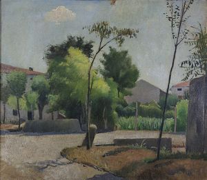 PIGATO ORAZIO  (1896 - 1966) - Attribuito a. Strada, mulini S. Michele