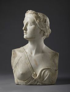 SCULTORE ITALIANO DEL XVIII-XIX SECOLO - Busto di Diana