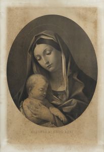 GUADAGNINI ANACLETO (1832 - 1919) : Madonna di Guido Reni  - Asta Asta 423 | ARTE ANTICA E DEL XIX SECOLO Online - Associazione Nazionale - Case d'Asta italiane