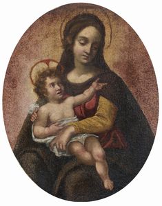 ARTISTA DEL XVII SECOLO - Madonna con Bambino