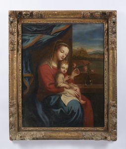 ARTISTA DEL XVIII SECOLO : Madonna con Bambino  - Asta Asta 423 | ARTE ANTICA E DEL XIX SECOLO Online - Associazione Nazionale - Case d'Asta italiane