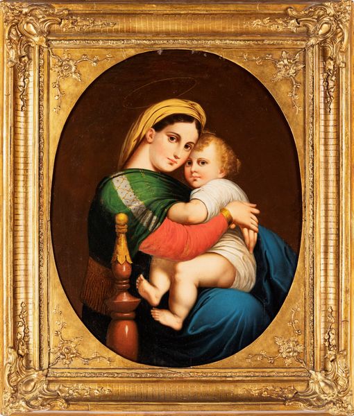 Scuola italiana del XIX secolo : Madonna della Seggiola  - Asta Dipinti antichi - Associazione Nazionale - Case d'Asta italiane