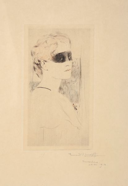 Fernand Khnopff : Donna mascherata  - Asta Dipinti antichi - Associazione Nazionale - Case d'Asta italiane