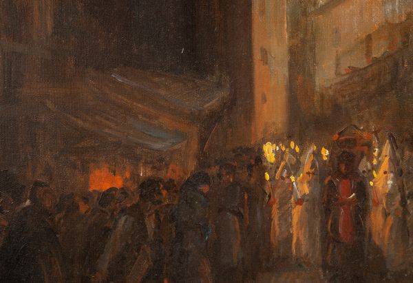 Amandus Faure : Processione a Porta Capuana  - Asta Dipinti antichi - Associazione Nazionale - Case d'Asta italiane