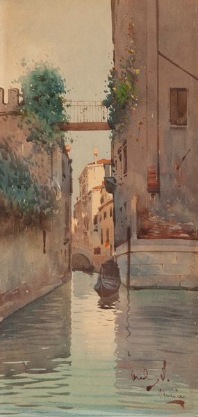 Veduta di canale veneziano  - Asta Dipinti del XIX Secolo - Associazione Nazionale - Case d'Asta italiane