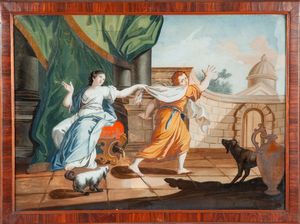 Scuola francese, fine del XVIII secolo - Diana e Atteone