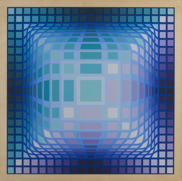 VASARELY VICTOR (1906 - 1997) : Koska-Pint, from Gaia.  - Asta Asta 424 | GRAFICA MODERNA, FOTOGRAFIA E MULTIPLI D'AUTORE Online - Associazione Nazionale - Case d'Asta italiane