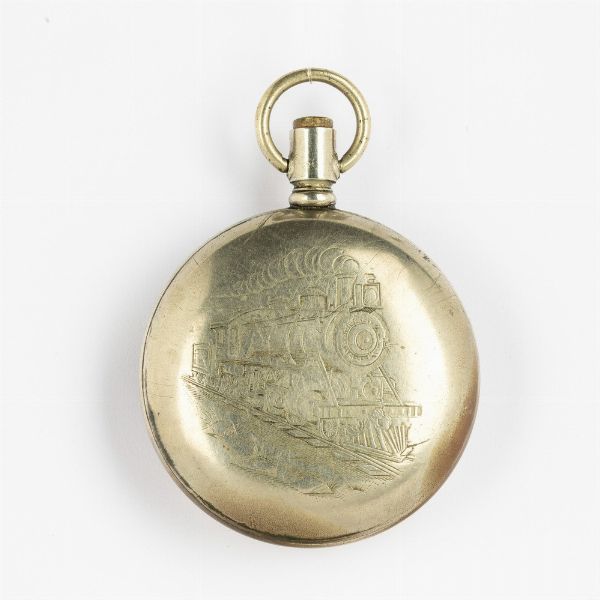 Dent London, orologio da tasca inglese per il mercato turco, 1870 circa, cassa posteriore in metallo, quadrante in smalto bianco,  - Asta Orologi da Tasca - Associazione Nazionale - Case d'Asta italiane