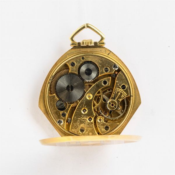 Orologio da taschino Aris, 1920-1930 circa, scappamento ad ancora, cassa in oro 18 kt  - Asta Orologi da Tasca - Associazione Nazionale - Case d'Asta italiane