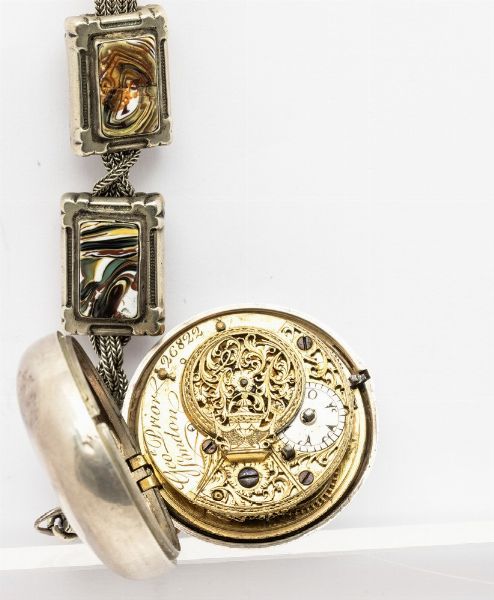 Orologio da tasca George Prior del 1790 circa, tripla cassa per il mercato turco, due casse in argento e cassa esterna in argento ricoperta, scappamento a verga  - Asta Orologi da Tasca - Associazione Nazionale - Case d'Asta italiane