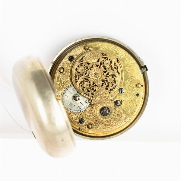 Palmer At Margate, orologio da tasca inglese, doppia cassa in argento, movimento con scappamento a verga, quadrante in smalto bianco, 1800 circa  - Asta Orologi da Tasca - Associazione Nazionale - Case d'Asta italiane