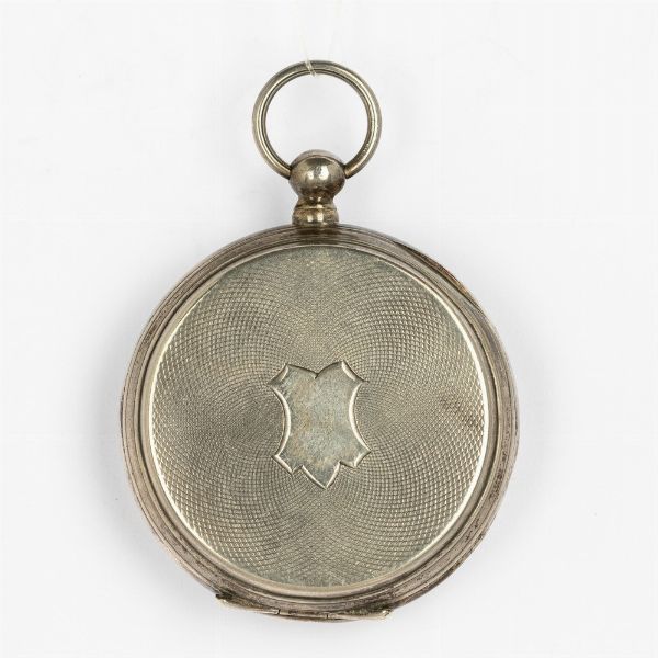 Orologio da tasca, movimento di orologio inglese per il mercato cinese con scappamento duplex del 1800 circa ospitato in cassa in argento posteriore, quadrante in smalto bianco con lancette con secondi centrali  - Asta Orologi da Tasca - Associazione Nazionale - Case d'Asta italiane