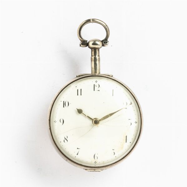 Orologio da tasca Sistema Roskopf del 1900 circa, cassa in metallo  - Asta Orologi da Tasca - Associazione Nazionale - Case d'Asta italiane